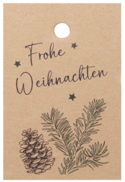 Schild &quot;Frohe Weihnachten&quot;