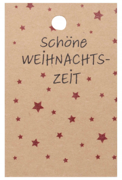 Schild &quot;Schöne Weihnachtszeit&quot;