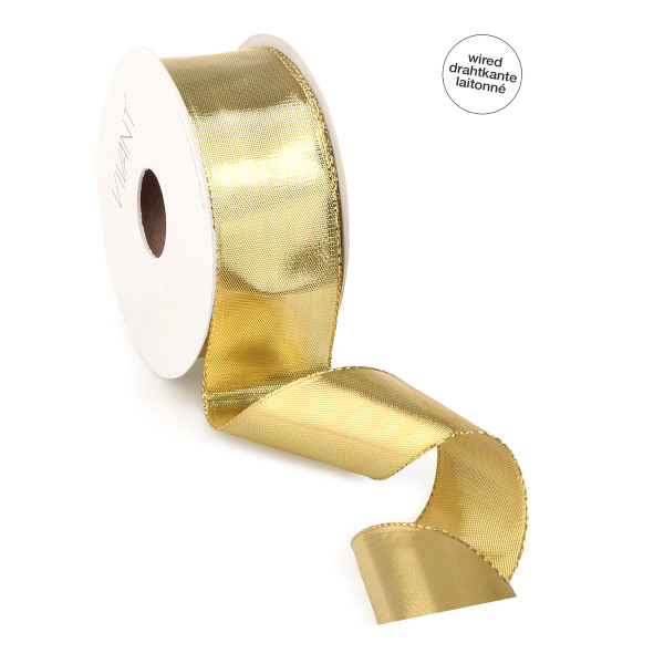 Goldband mit Drahtkante