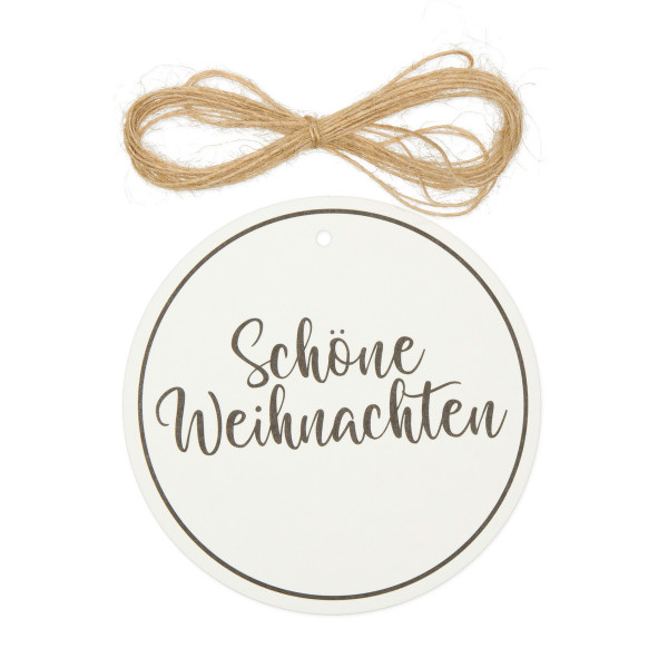 Papieranhänger &quot;Schöne Weihnachten&quot;