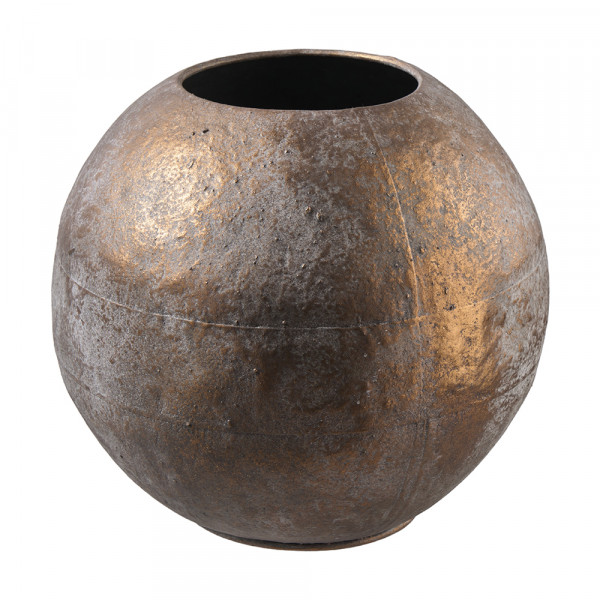 (63) Metallvase Kugel