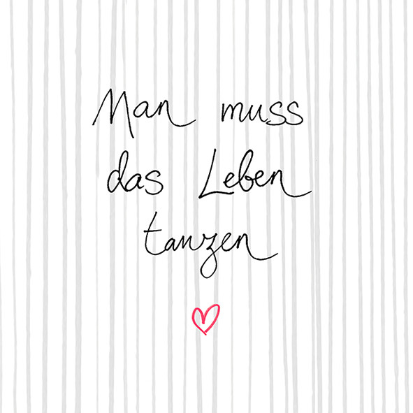 20 Servietten Spruch &#039;Tanzen&#039;