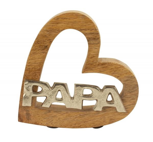 Holzherz mit Schriftzug &quot;Papa&quot;