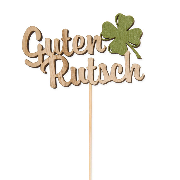 Holz-Stecker &quot;Guten Rutsch&quot;