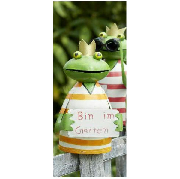 Banner &quot;Froschkönig - bin im Garten&quot;