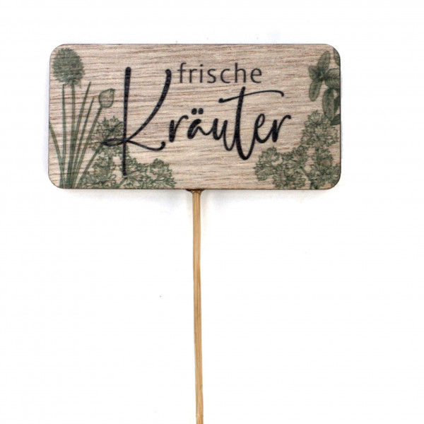 Holz-Frische Kräuter Stecker