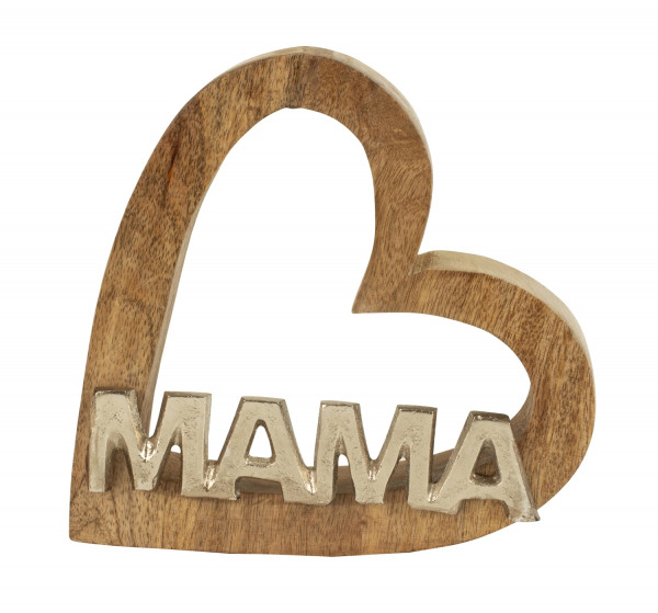 Holzherz mit Schriftzug &quot;Mama&quot;